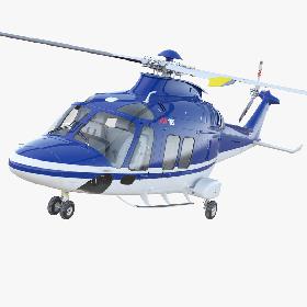 Multirole Helicopter AgustaWestland AW169 3D model